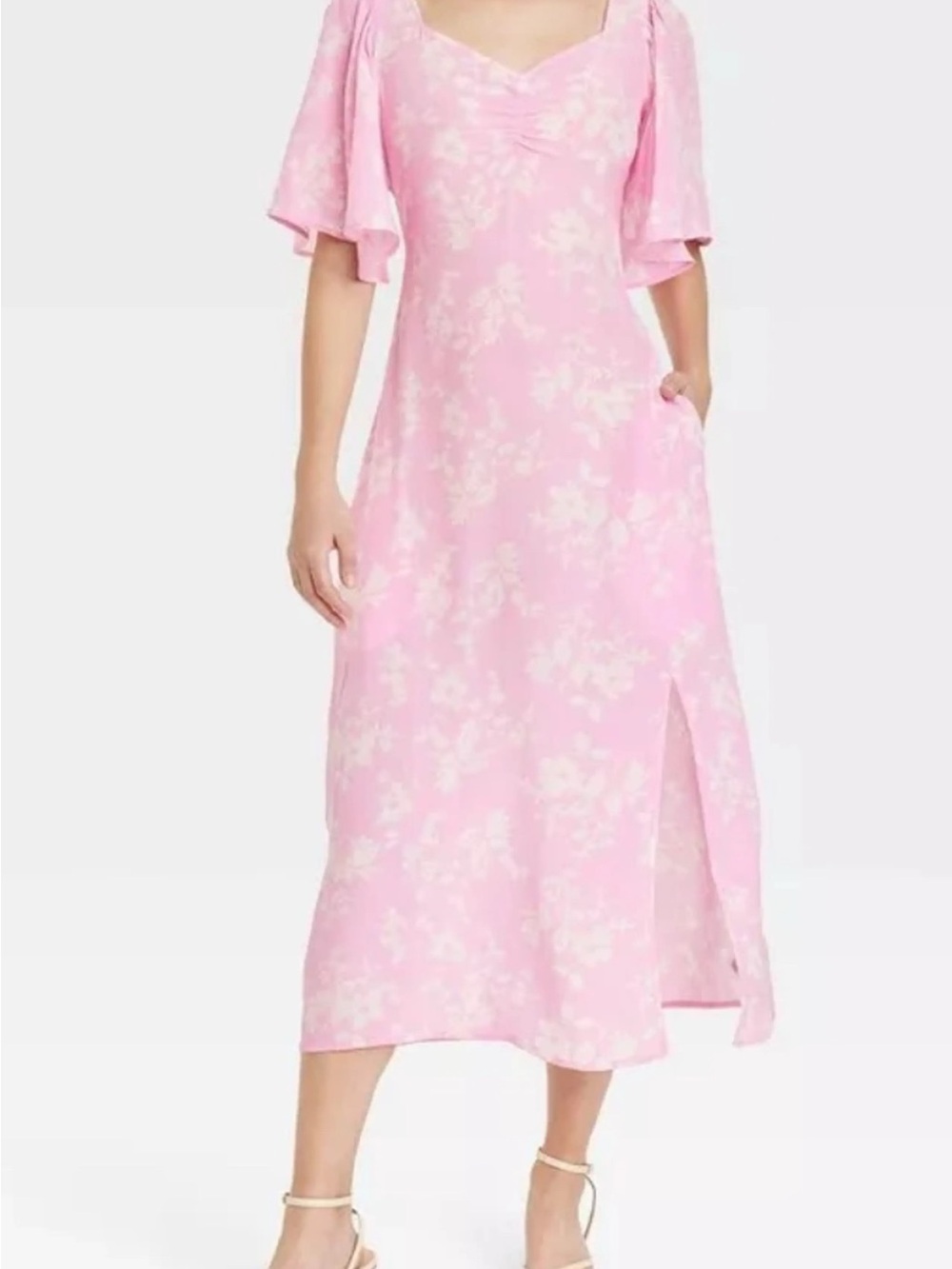 Target Pink Floral V-Neck Women's Dress